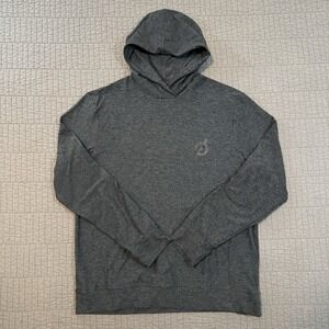 Outdoor Voices Hoodie Mens Large Gray Cloudknit Lightweight Stretch Peloton Logo